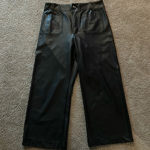 Black vegan leather pants from Anthropologie . Size31 . Superb condition
